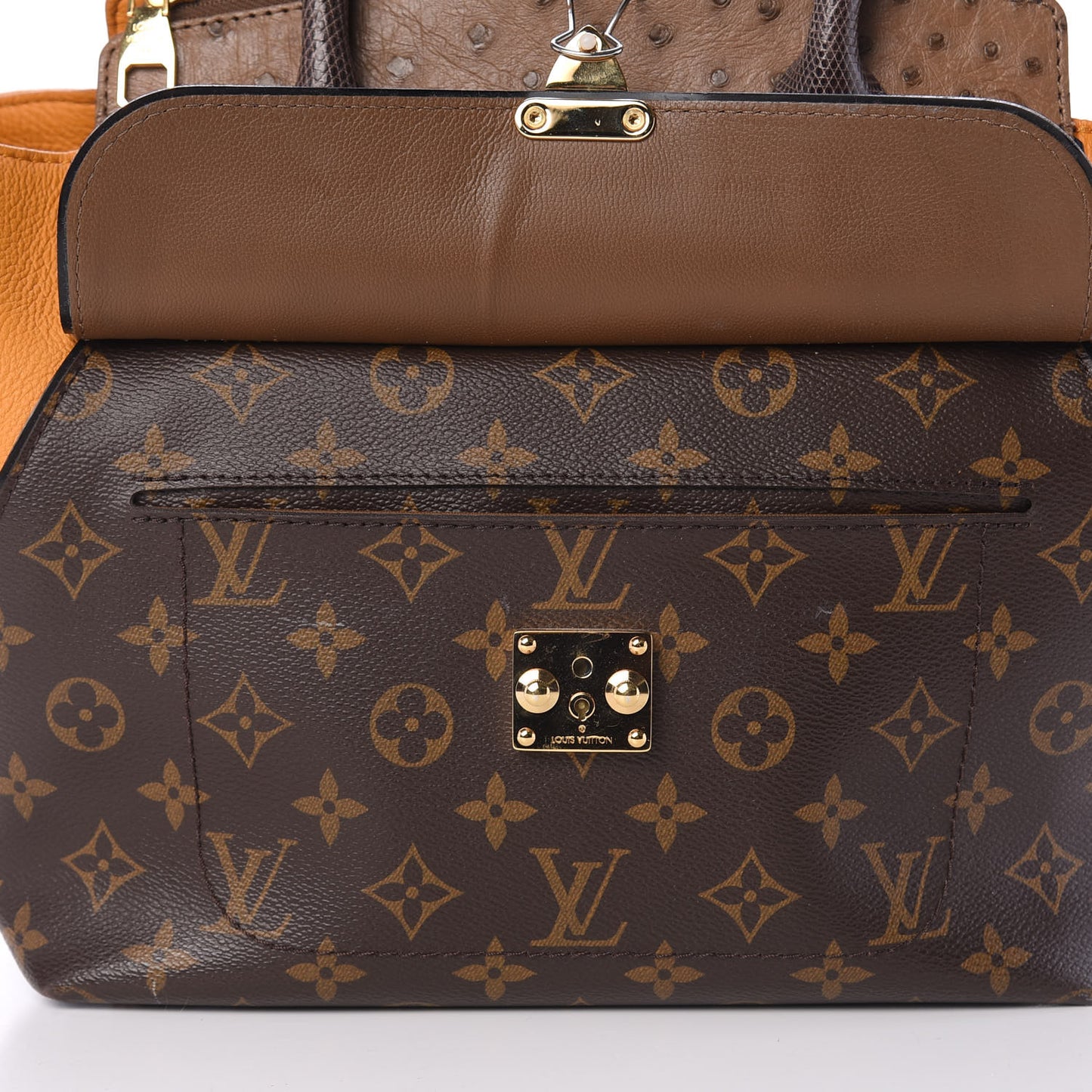 Monogram Ostrich Majestueux PM Yellow