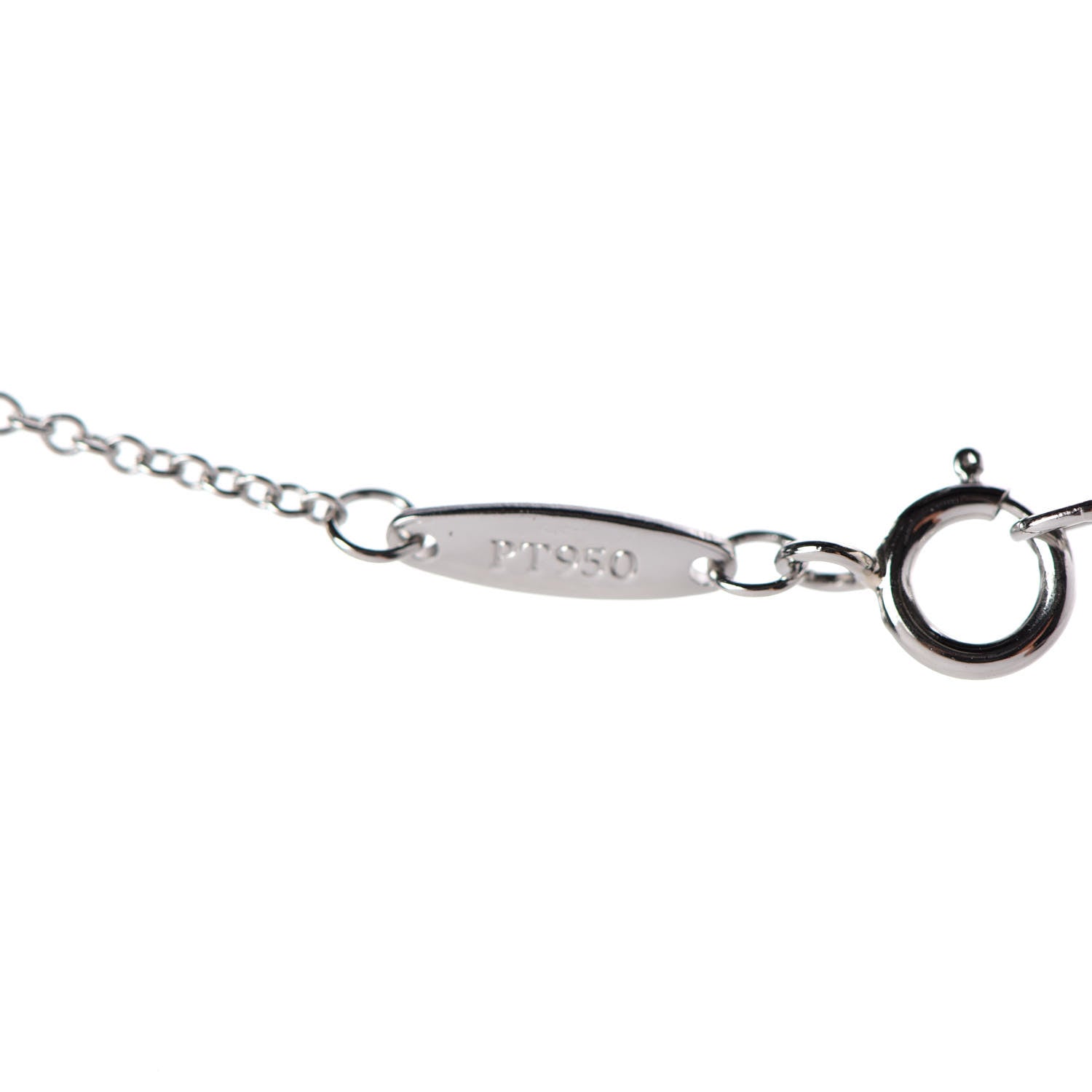 Tiffany Platinum Diamond .14ct Elsa Peretti Diamonds by the Yard Pendant Necklace 5 of 5