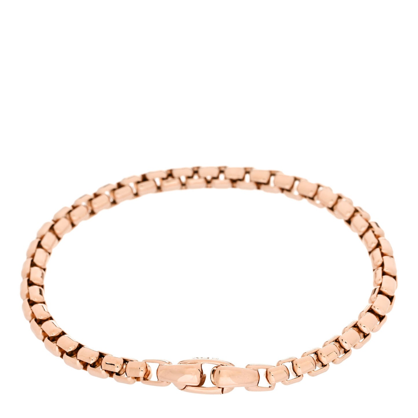 18K Rose Gold 5mm Box Chain Bracelet