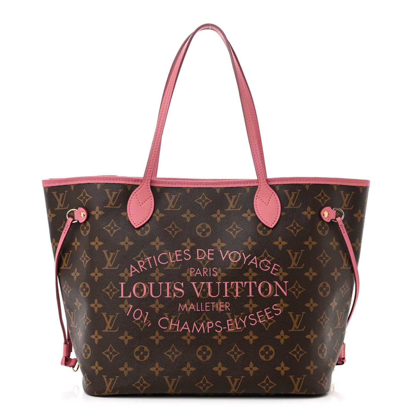 Monogram Articles de Voyage Ikat Neverfull MM Rose Velours