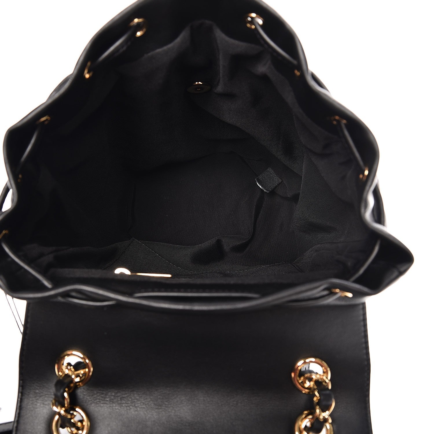 Chanel Calfskin Chevron Quilted Small Urban Spirit Backpack Black 5 of 7