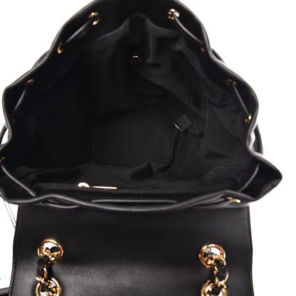 Chanel Calfskin Chevron Quilted Small Urban Spirit Backpack Black 5 of 7