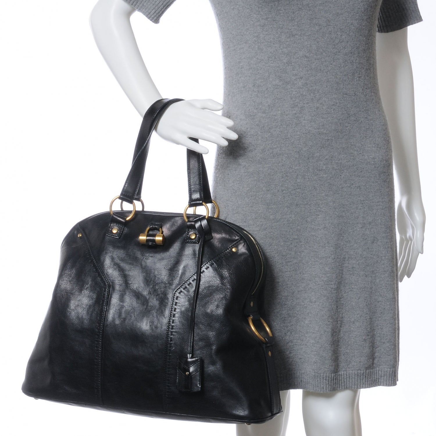 Saint Laurent Leather Large Muse Black 2 of 11