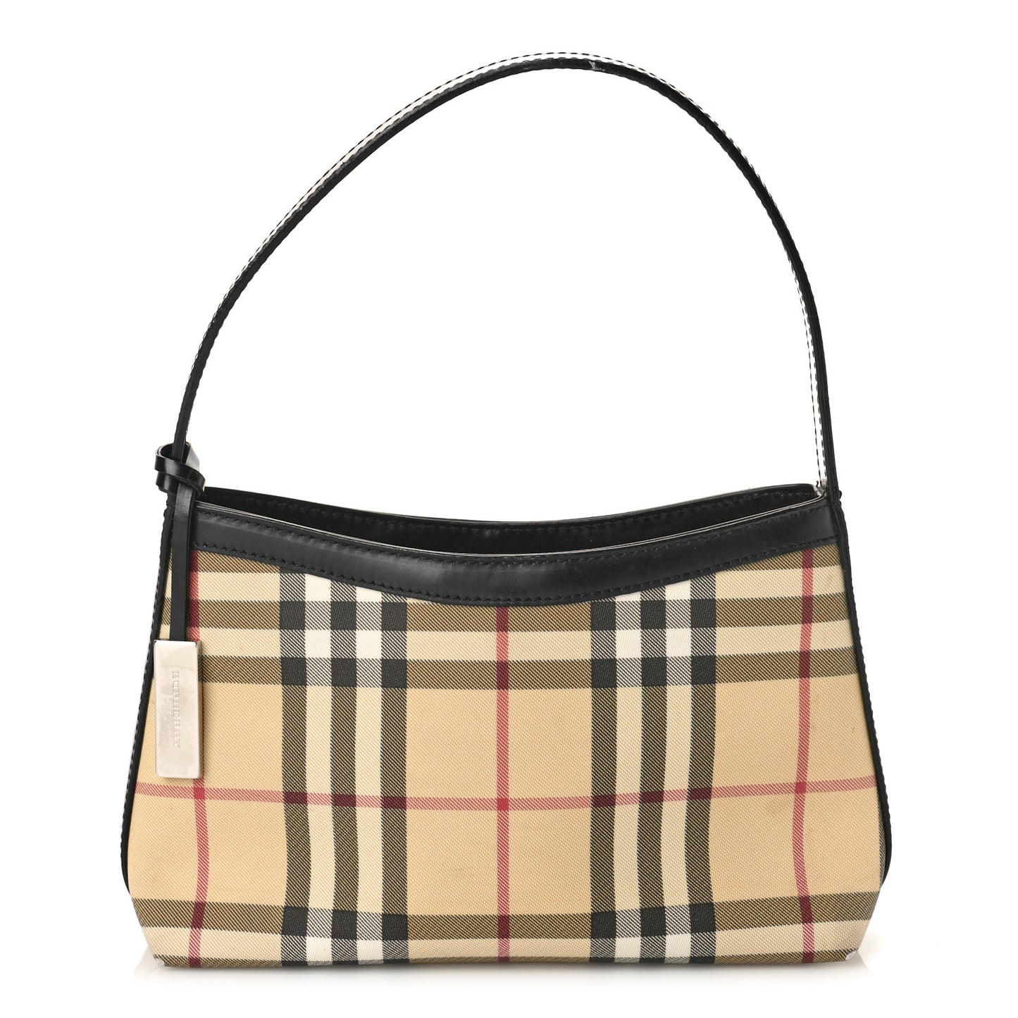 House Check Shoulder Bag Black