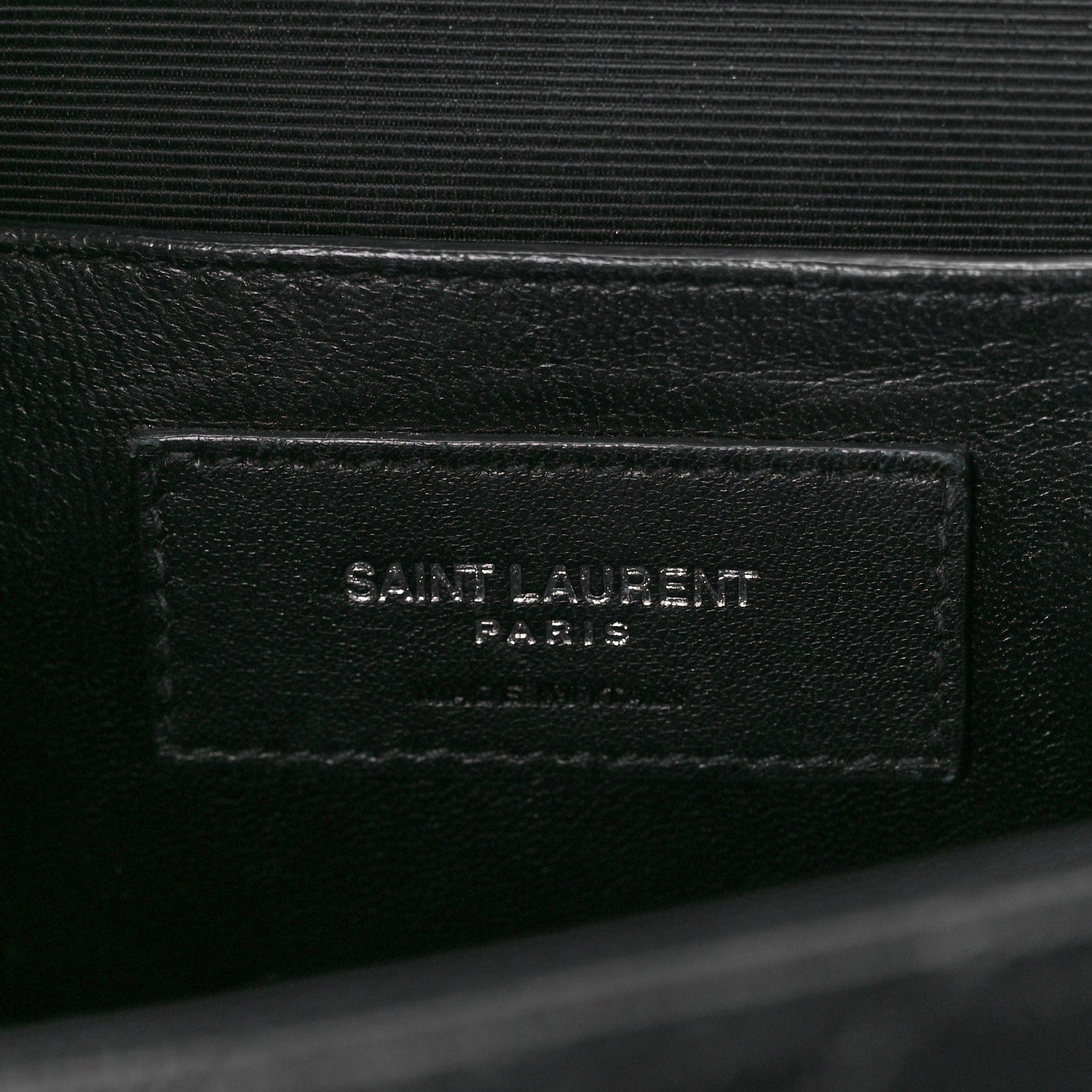 Saint Laurent Grain De Poudre Textured Mixed Matelasse Triquilt Medium Monogram Monochrome Satchel Black 7 of 12