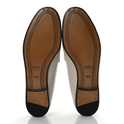 Gucci Calfskin Womens Jordaan Loafers 35.5 Mystic White 7 of 14