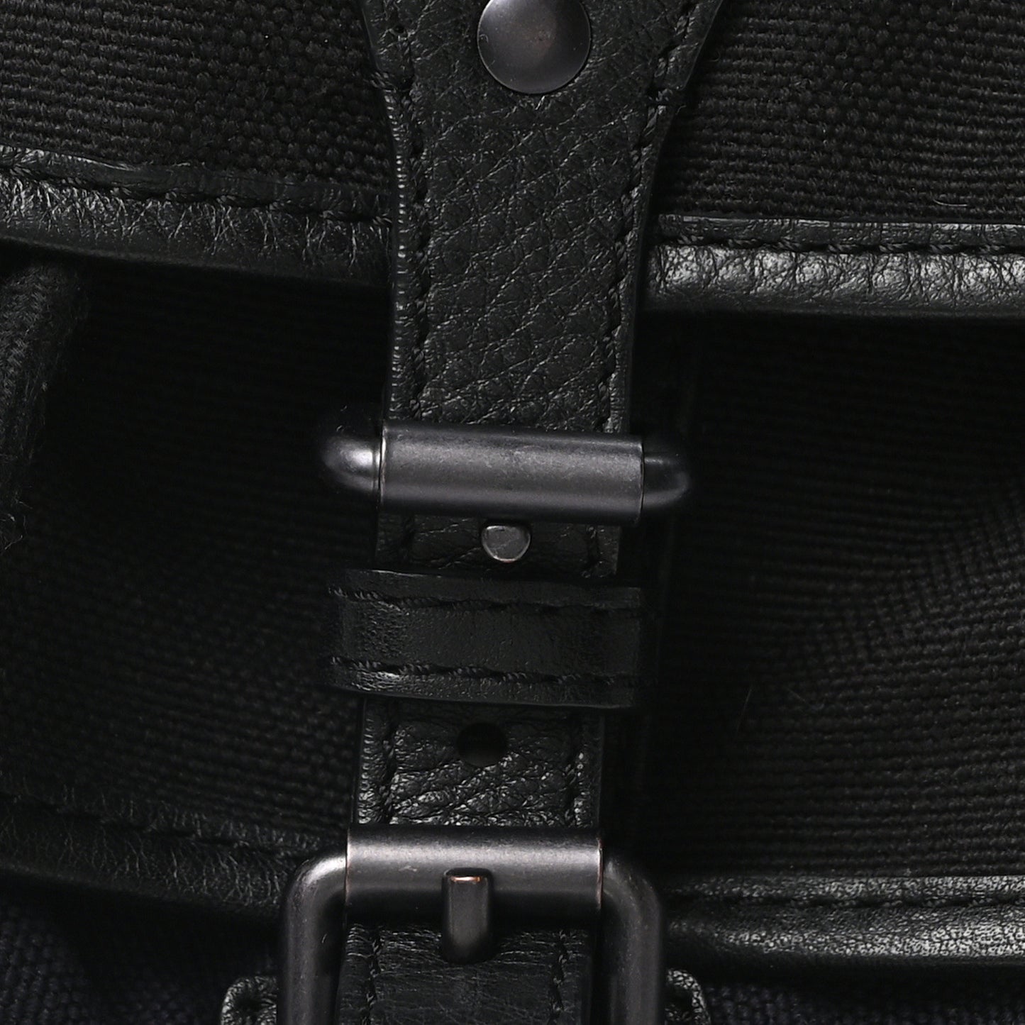 Canvas Mega Check Korbin Backpack Black