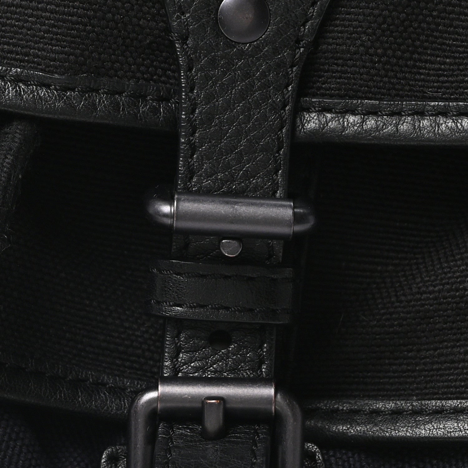 Burberry Canvas Mega Check Korbin Backpack Black 8 of 10