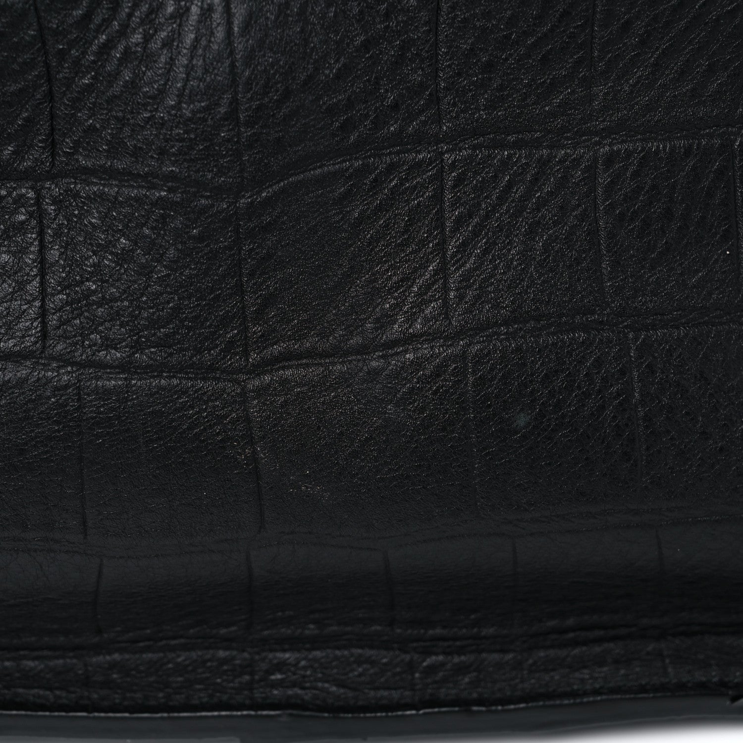 Celine Calfskin Crocodile Embossed Medium Phantom Luggage Black 12 of 28