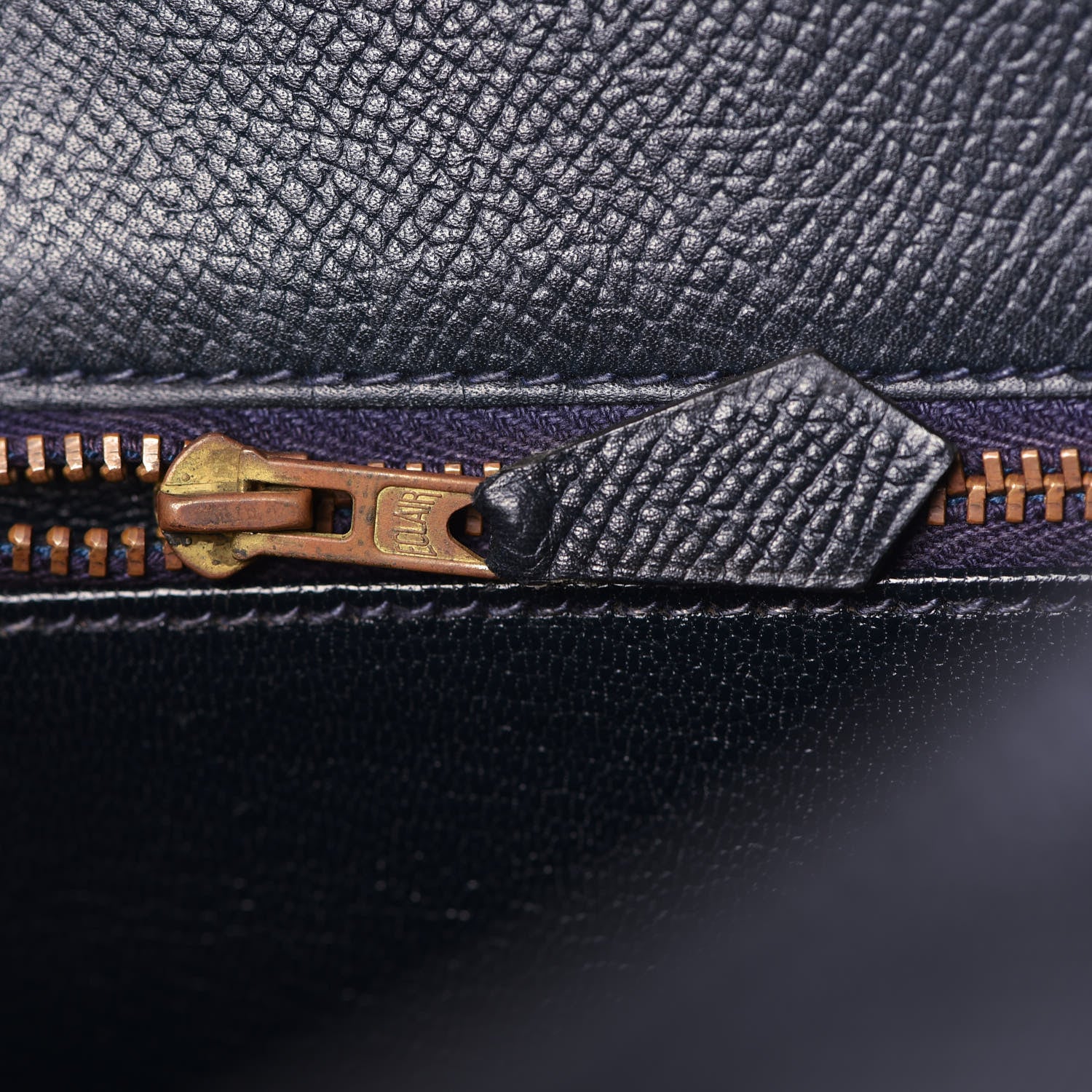 Hermes Courchevel Kelly Retourne 35 Bleu Marine 17 of 44