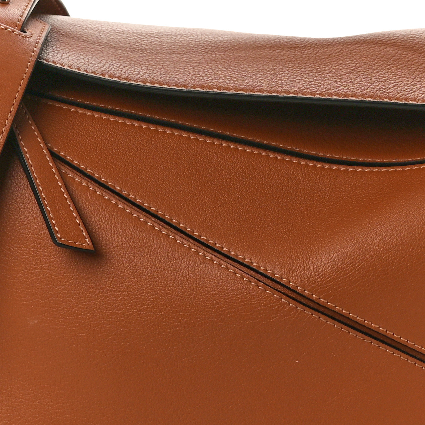 Calfskin Medium Puzzle Bag Tan