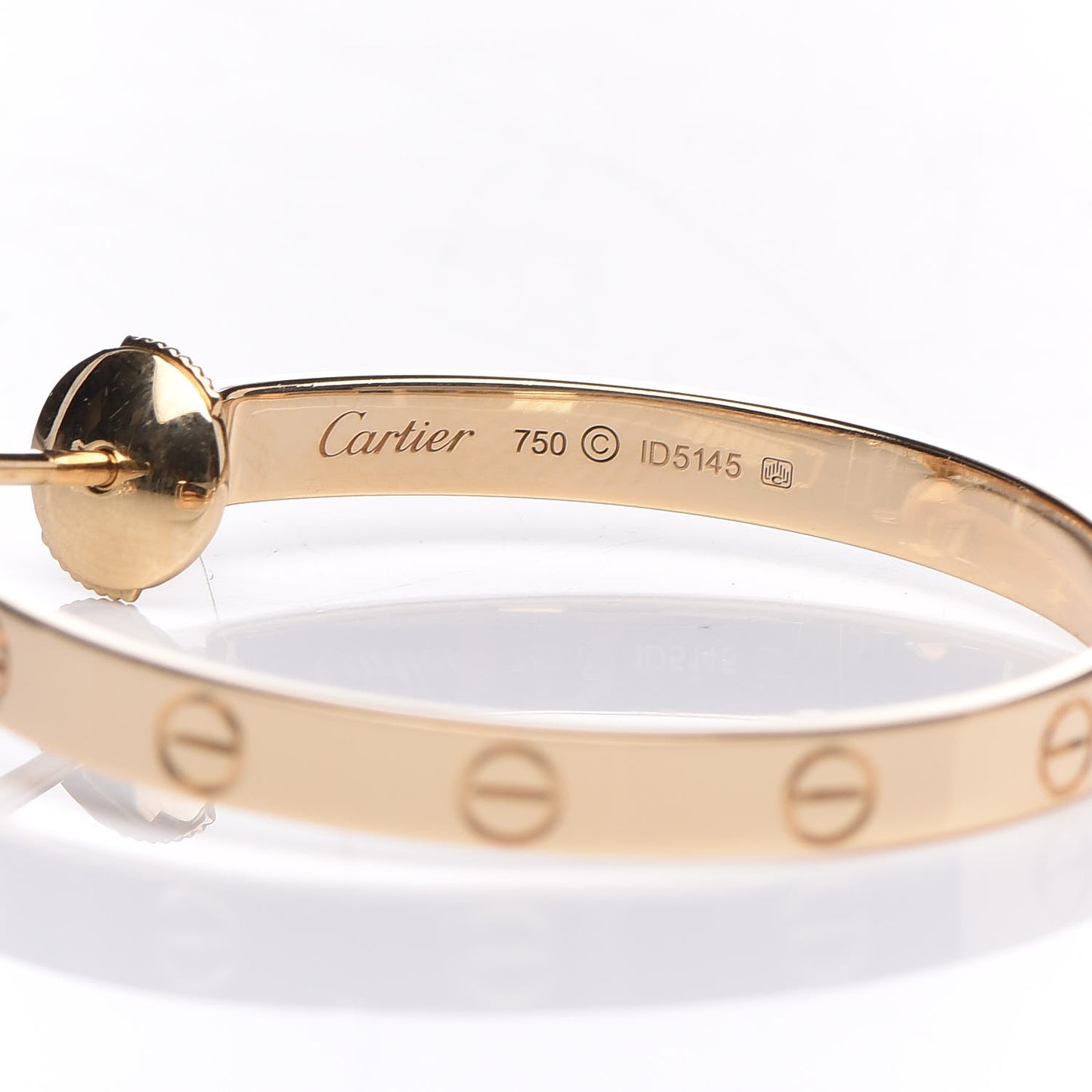 18K Yellow Gold Large LOVE Hoop Earrings
