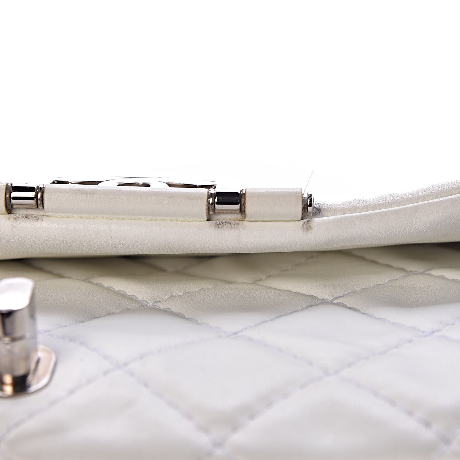 Chanel Lambskin Quilted Flap White 15 of 18