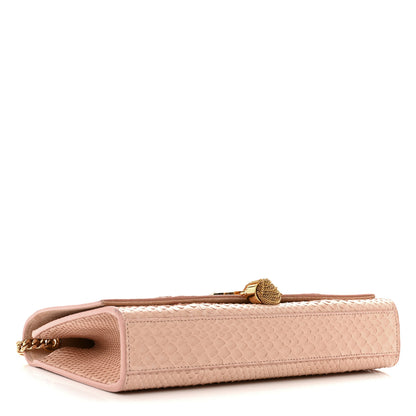 Saint Laurent Snakeskin Medium Classic Monogram Kate Tassel Satchel Beige 4 of 13