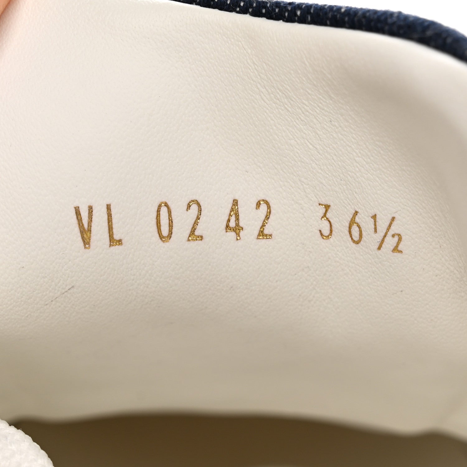 Louis Vuitton Denim Monogram Debossed Time Out Sneakers 36.5 Blue 9 of 10