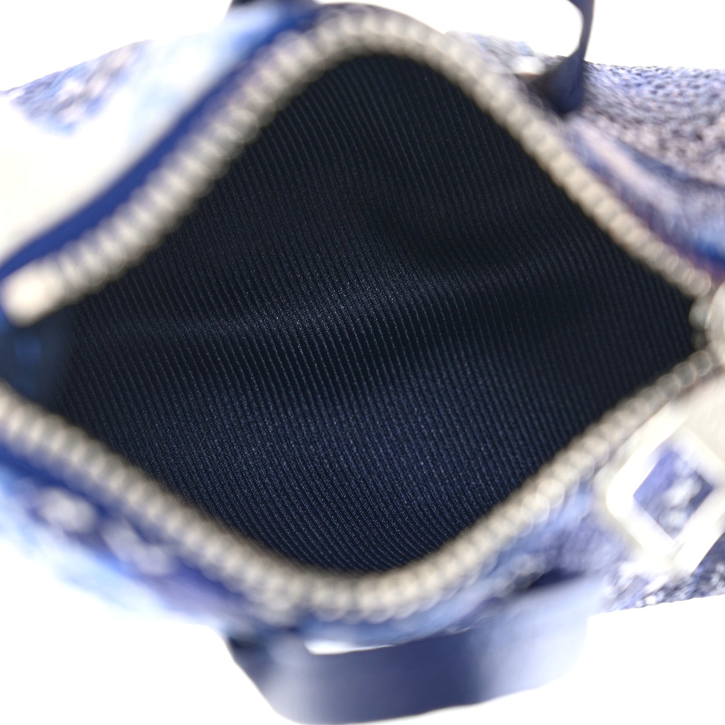 Monogram Bandana Mini Keepall Bag Charm Key Holder Blue