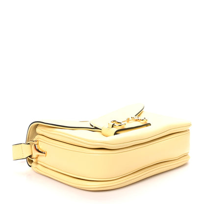 Gucci Calfskin Horsebit 1955 Aura Small Shoulder Bag Daylight Yellow 4 of 11
