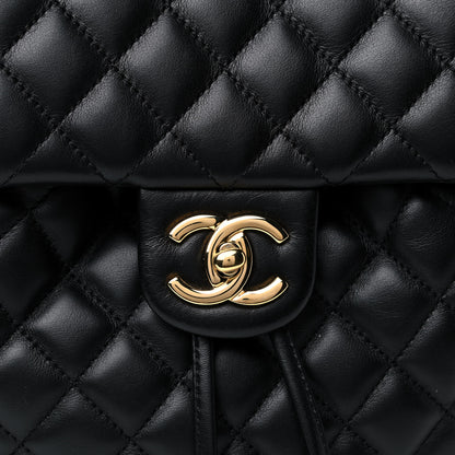 Chanel Lambskin Quilted Small Urban Spirit Backpack Black 7 of 11
