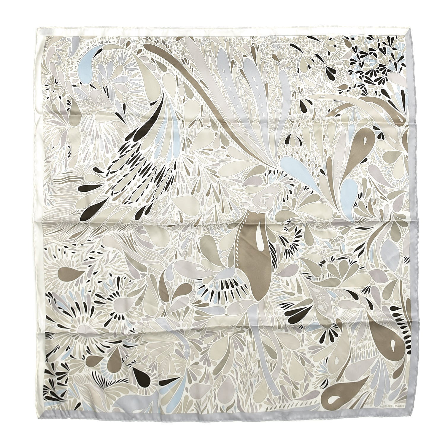 Hermes Silk Millefleurs du Mexique Scarf 70 1 of 6