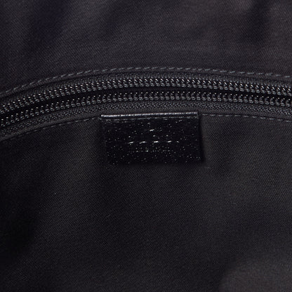 Gucci GG Monogram Web Large Collapsible Carry On Duffle Bag Black 8 of 8