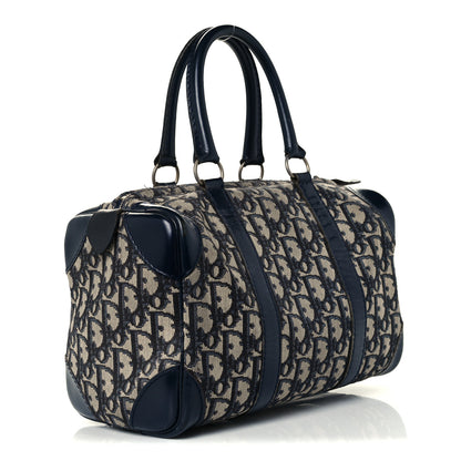 Christian Dior Monogram Boston Navy 2 of 11