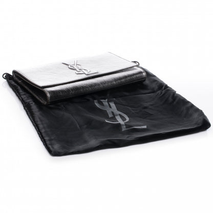 Saint Laurent Metallic Belle de Jour Clutch Silver 8 of 8