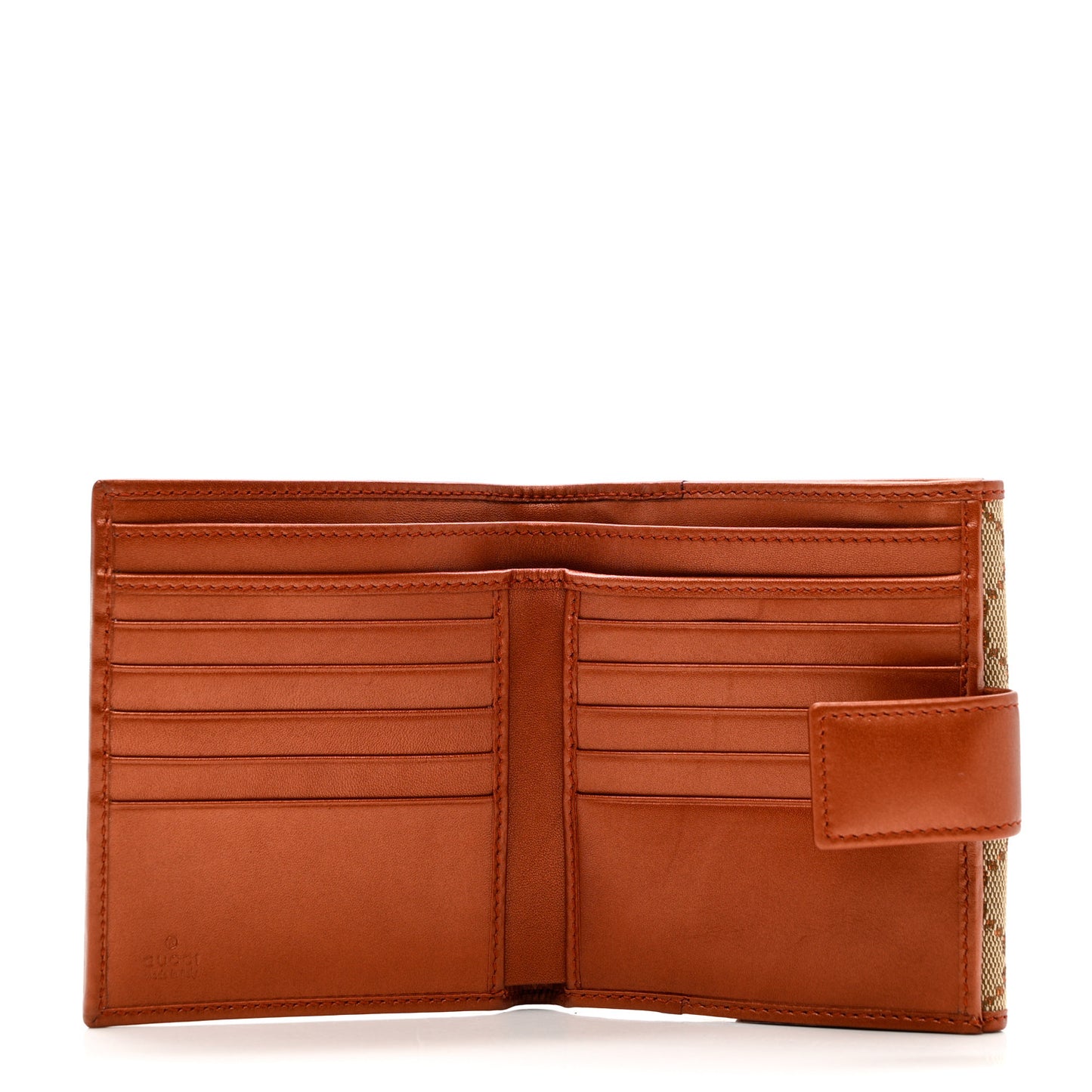 Monogram Metallic Calfskin Dice French Flap Wallet Bronze