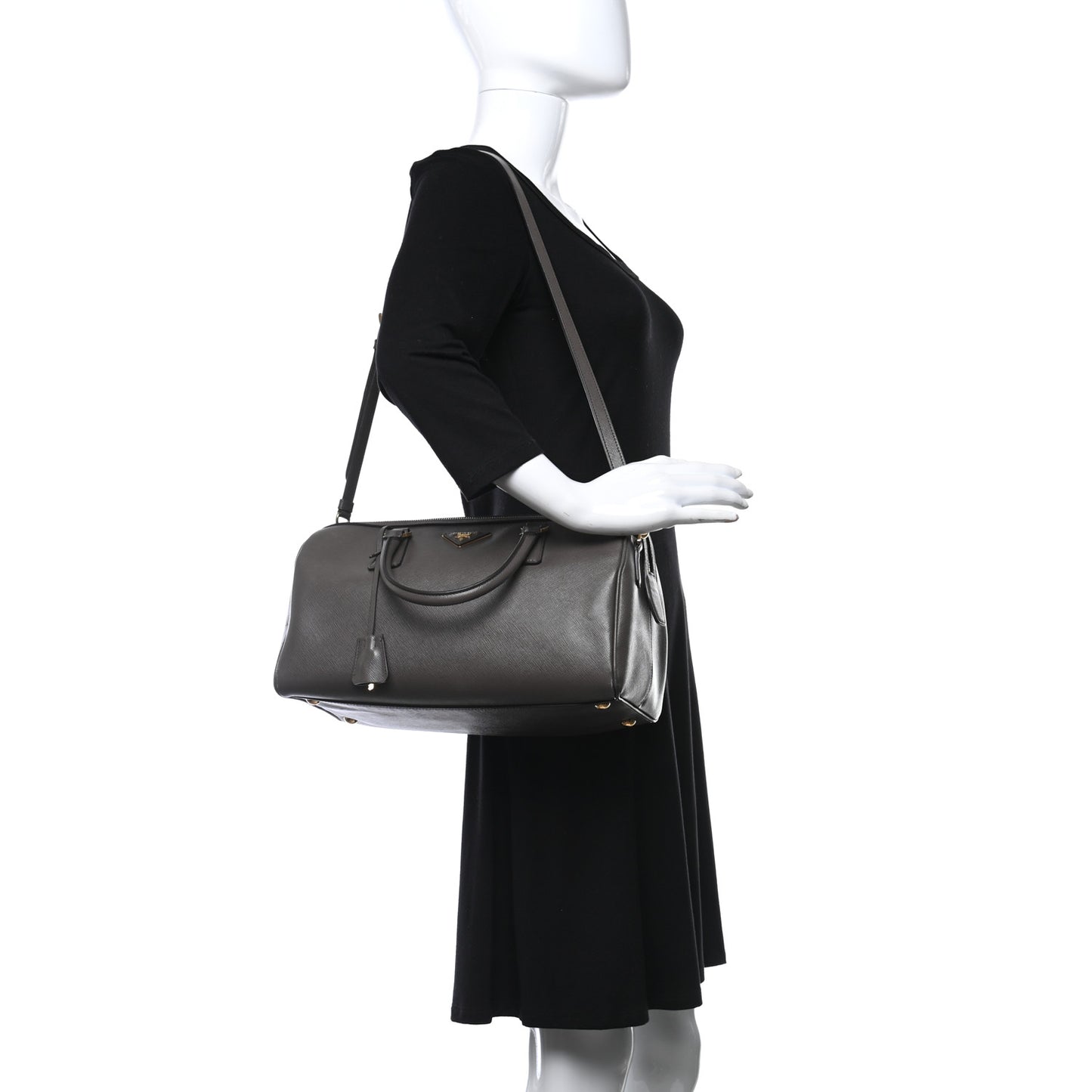 Saffiano Lux Bauletto Grafite