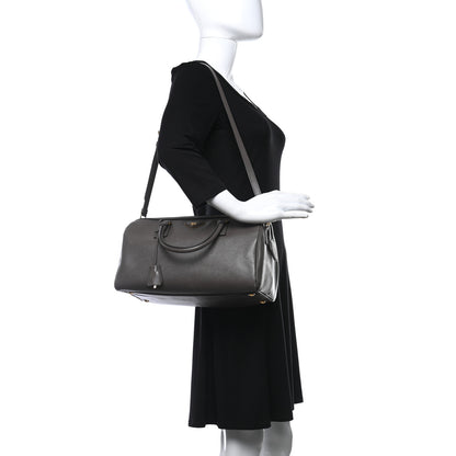 Prada Saffiano Lux Bauletto Grafite 2 of 9