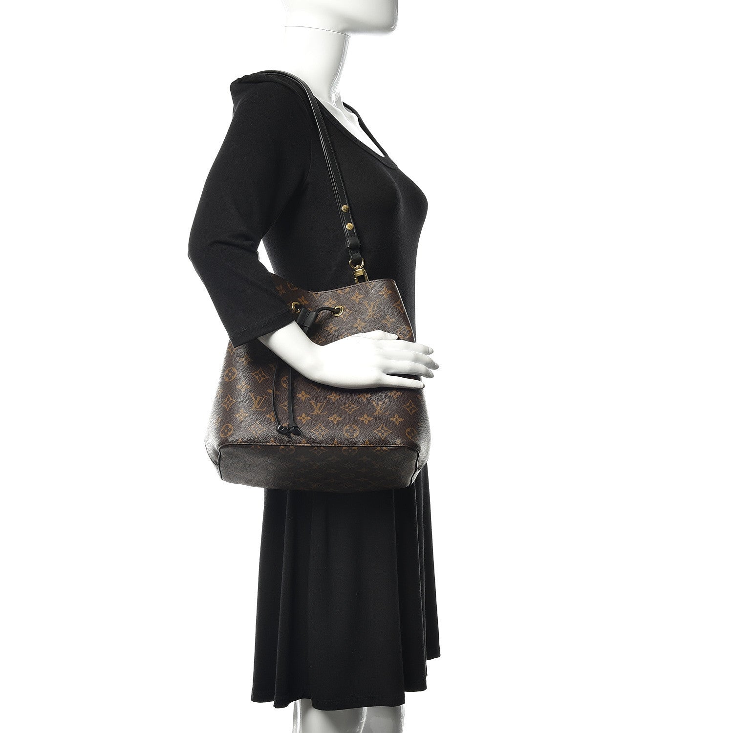 Louis Vuitton Monogram Neonoe MM Black 2 of 16