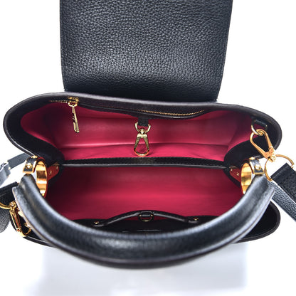 Louis Vuitton Taurillon Capucines PM Black 5 of 11