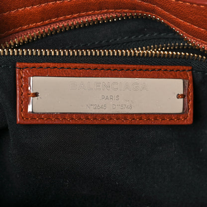 Balenciaga Agneau Classic Gold Hardware City Marron Cognac 6 of 12