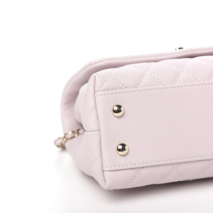 Chanel Caviar Quilted Mini Coco Handle Flap Lilas Lilac 8 of 10