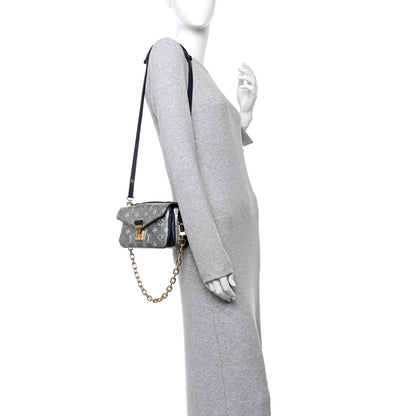Louis Vuitton Monoglam Pochette Metis East West Blue 3 of 23