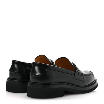 Christian Dior Brushed Calfskin Boy Platform Loafers 35.5 Black 5 of 11