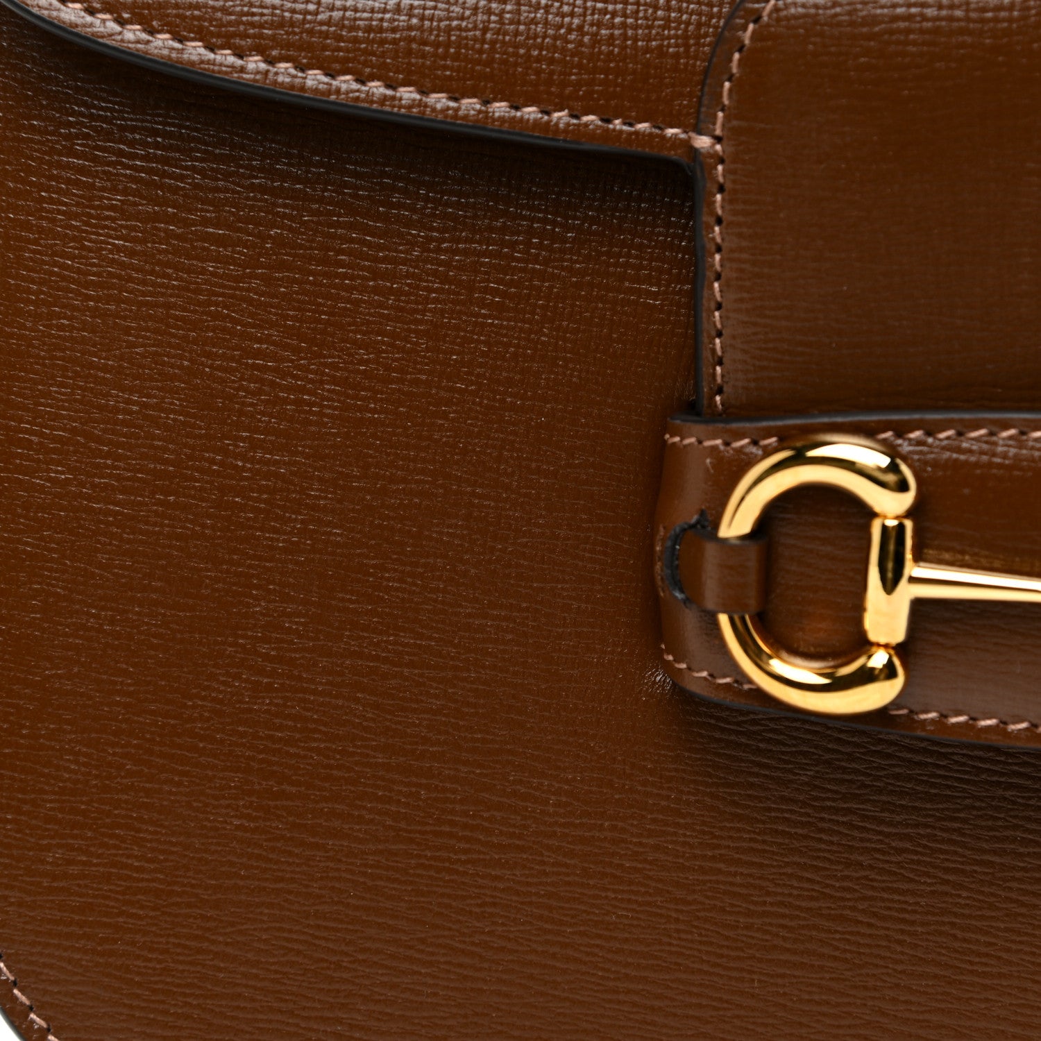 Gucci Azalea Calfskin Horsebit 1955 Shoulder Bag Brown Sugar 10 of 14