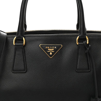 Prada Saffiano Medium Galleria Double Zip Tote Black 7 of 12
