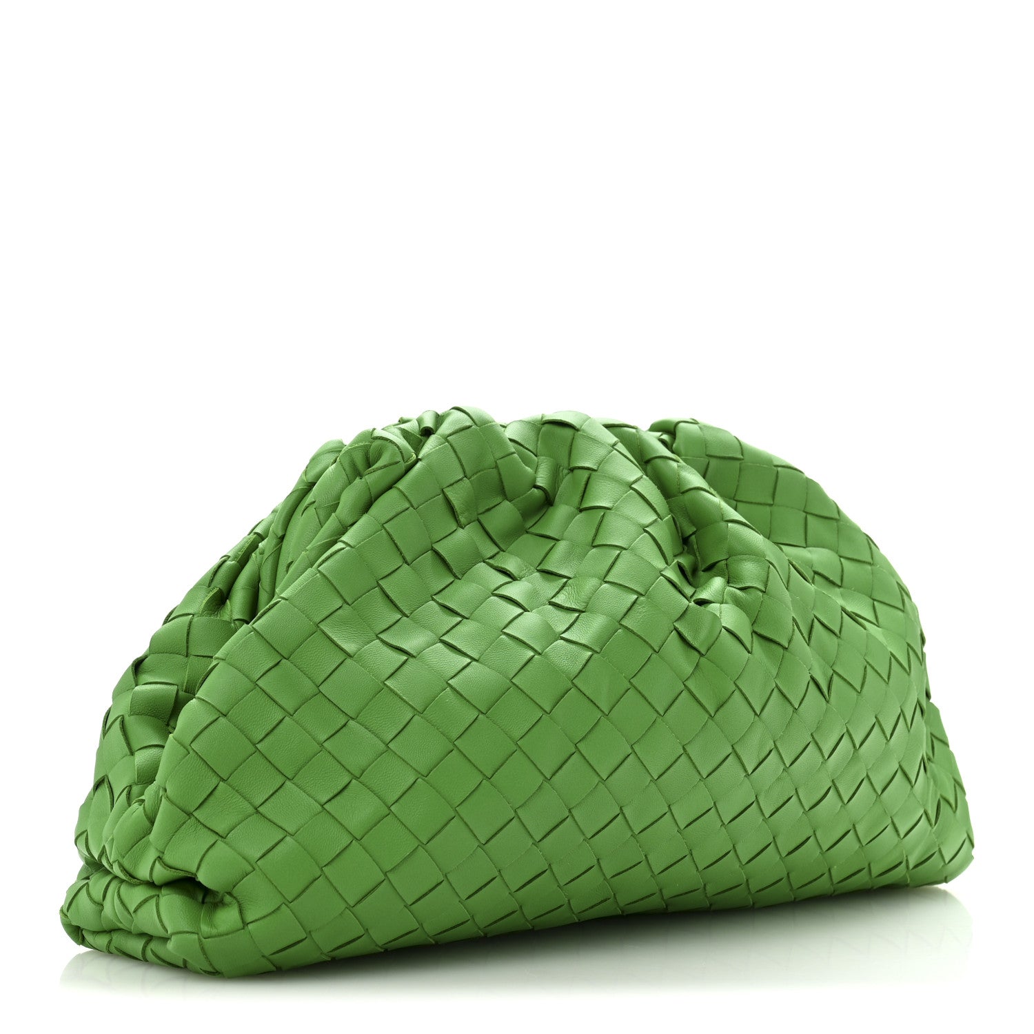 Bottega Veneta Nappa Maxi Intrecciato The Pouch Oversized Clutch Parakeet 3 of 11
