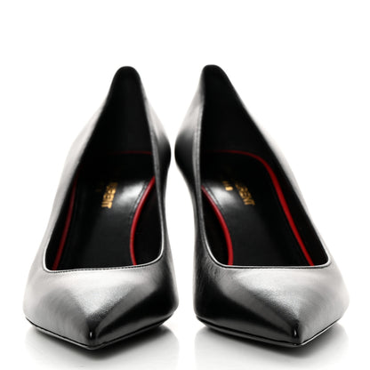 Saint Laurent Calfskin Anja 85 Pumps 38 Black 2 of 9