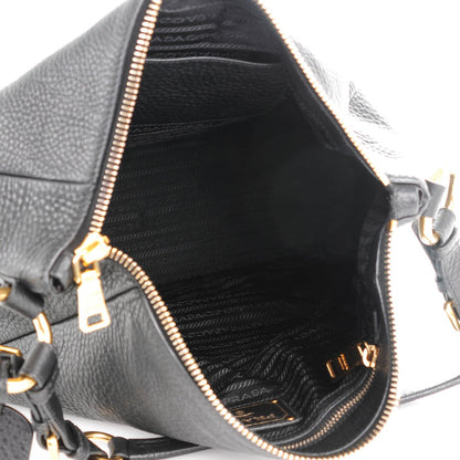 Prada Deerskin Shoulder Bag Black 5 of 8