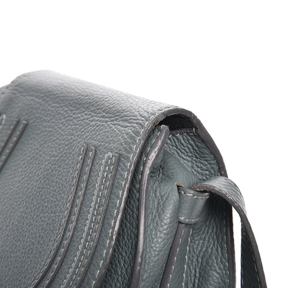 Chloe Calfskin Mini Marcie Round Crossbody Bag Cloudy Blue 8 of 9