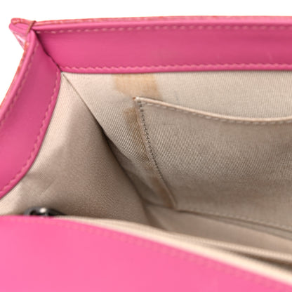Chanel Distressed Patent Calfskin Quilted New Medium Boy Flap Pink 14 of 18