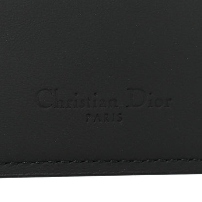 Christian Dior DIOR Ultra Matte Calfskin Saddle Chain Wallet Pouch Black 7 of 11