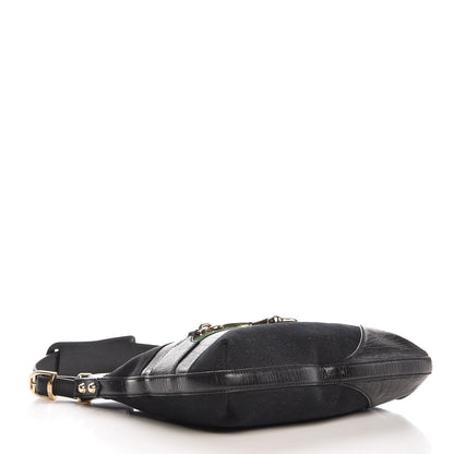 Gucci Monogram Web Hasler Hobo Black 4 of 13
