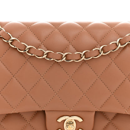 Chanel Lambskin Quilted Medium Double Flap Brown 7 of 10