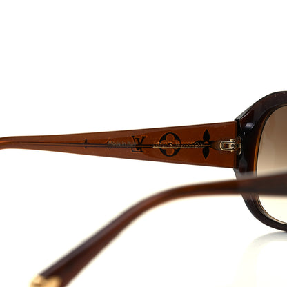 Louis Vuitton Acetate Obsession GM Sunglasses Z0459W Brown Glitter 5 of 9