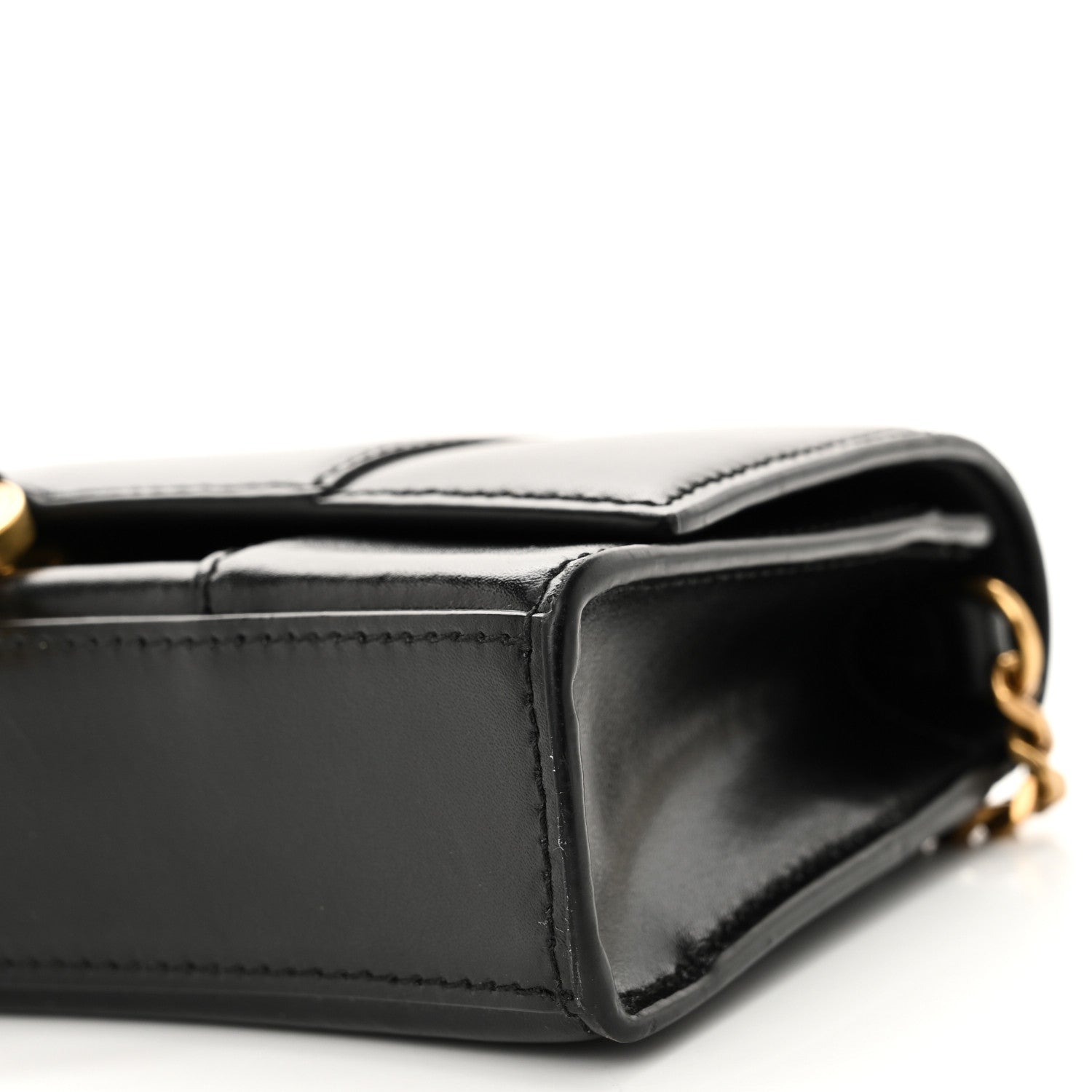 Balenciaga Shiny Box Calfskin Hourglass Chain Bag Black 9 of 9