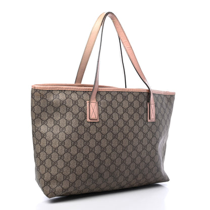 Gucci GG Supreme Monogram Medium Zippered Shopping Tote Pink 2 of 5