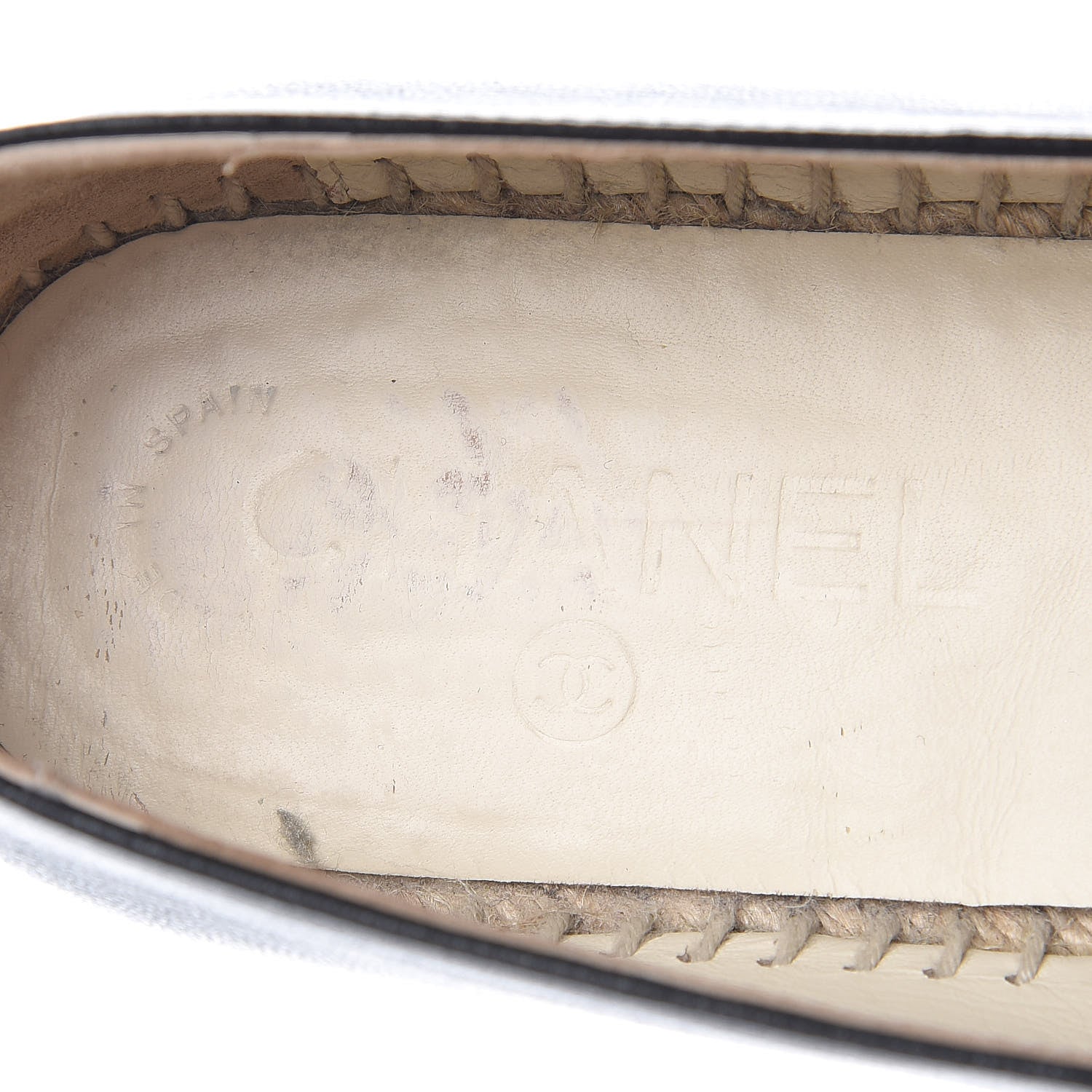 Chanel Lambskin CC Espadrilles 38 Black 9 of 14