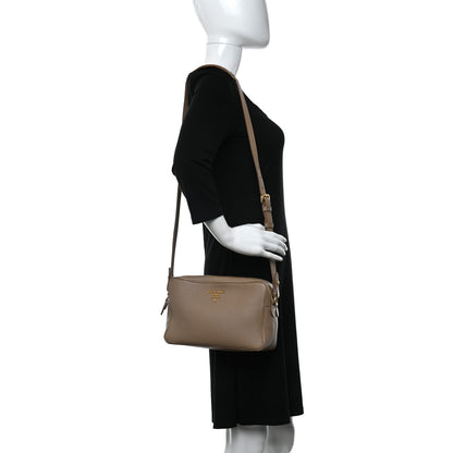 Prada Soft Calfskin Camera Crossbody Bag Cammeo 2 of 9